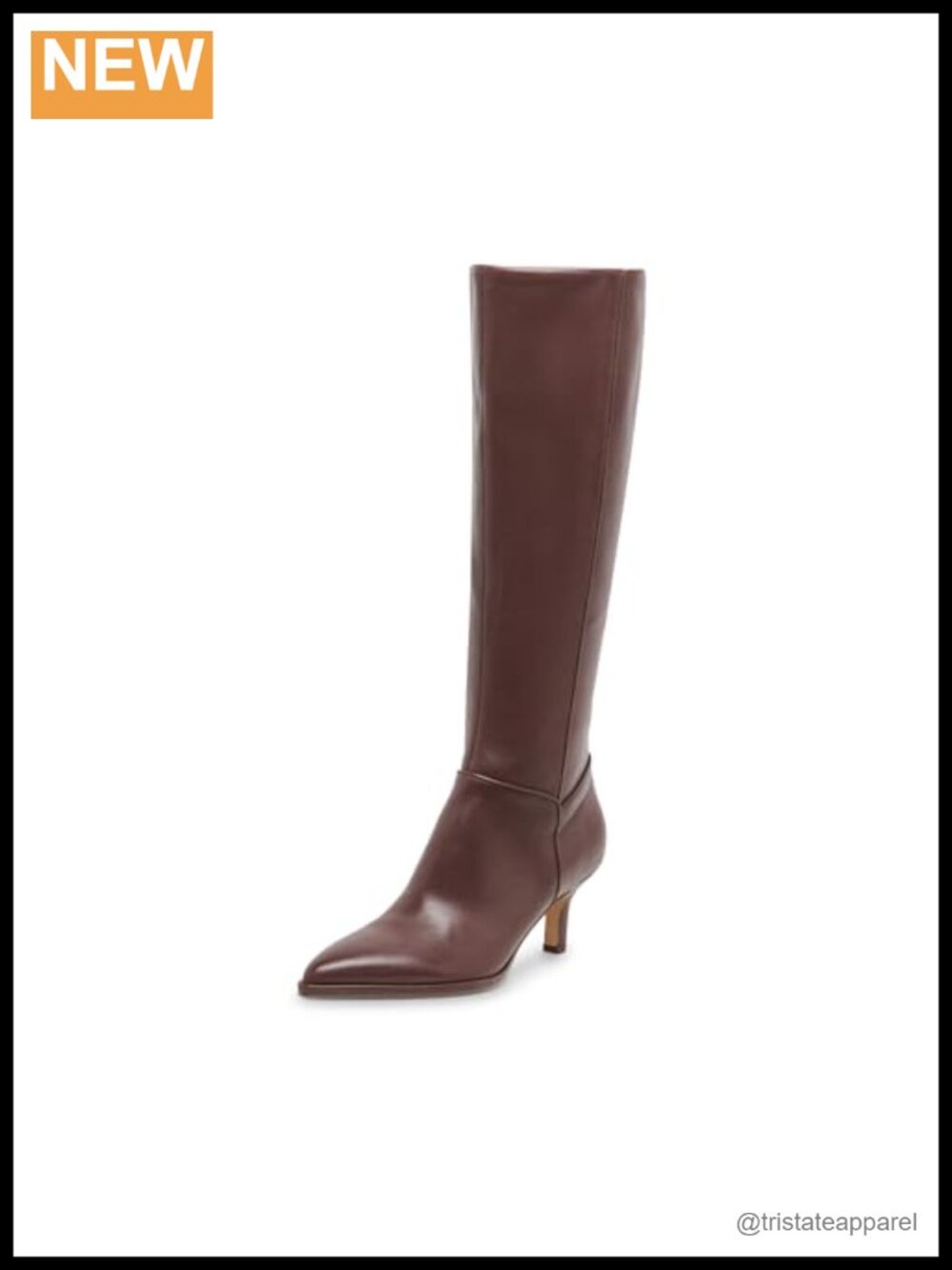 Dolce Vita Women's Aldy Knee High Boot Kitten Heel Leather